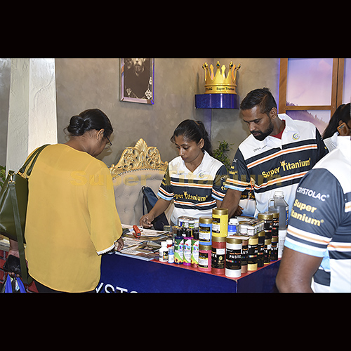 Crystolac super Titanium stall at Construct 2023 Exhibition-BMICH photo